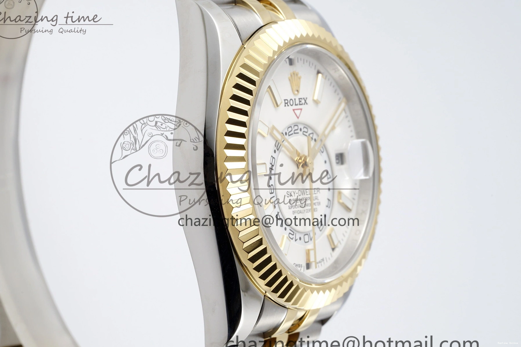 0512 Skydweller SS YG Noob Best Edition White Dial on SS YG Jubilee Bracelet A23J FastDry 2125